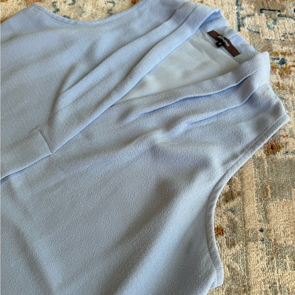 Light Blue Sleeveless Women's Top